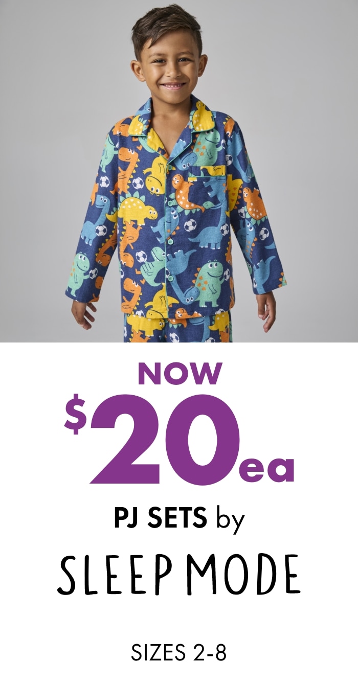 NOW $20ea Kids' PJ Sets by Sleep Mode Sizes 2-8