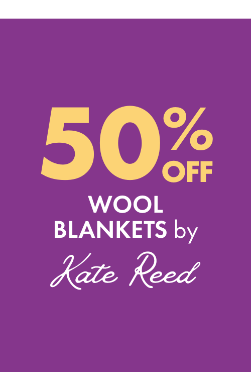 50% OFF Wool Blankets by Kate Reed