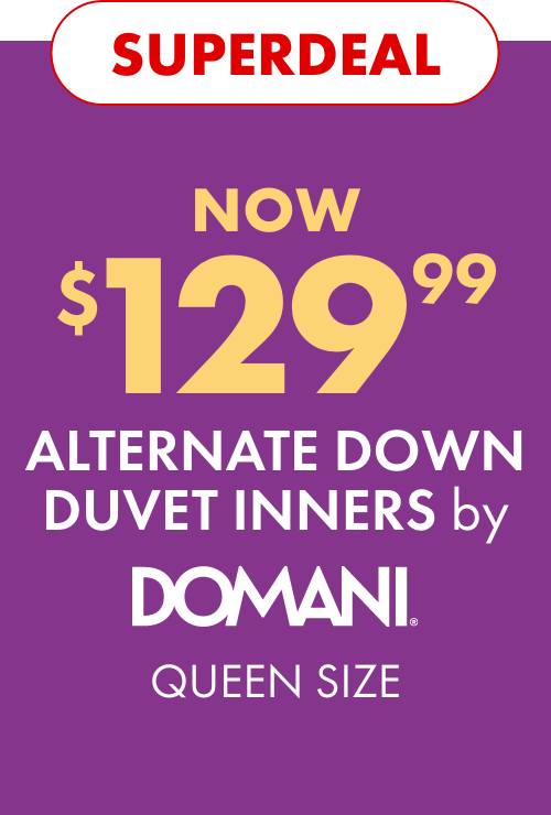 SUPERDEAL NOW $129.99 Alternate Down Duvet Inners by Domani (Queen Size)