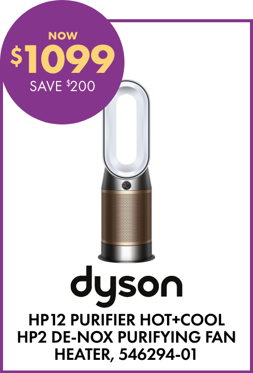 NOW $1099 SAVE $200 Dyson HP12 Purifier Hot+Cool HP2 De-Nox Purifying Fan Heater, 546294-01