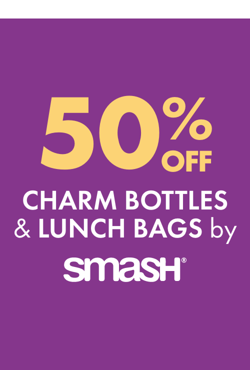 50% OFF Charm Bottles & Lunch Bags by Smash