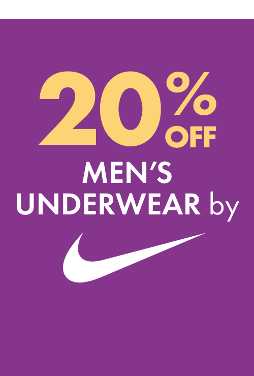 20% off Men’s Underwear by Nike