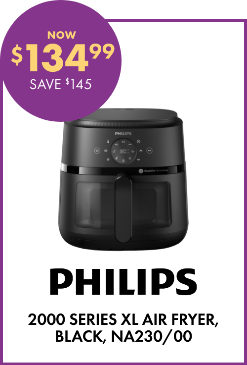 NOW $134.99 SAVE $145 Philips 2000 Series Xl Air Fryer, Black, NA230/00