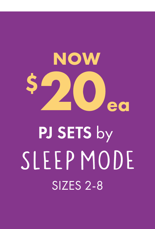 NOW $20ea Kids' PJ Sets by Sleepmode Sizes 2-8