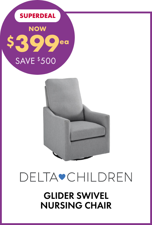 NOW $399ea Glider Swivel Nursing Chairs by Delta