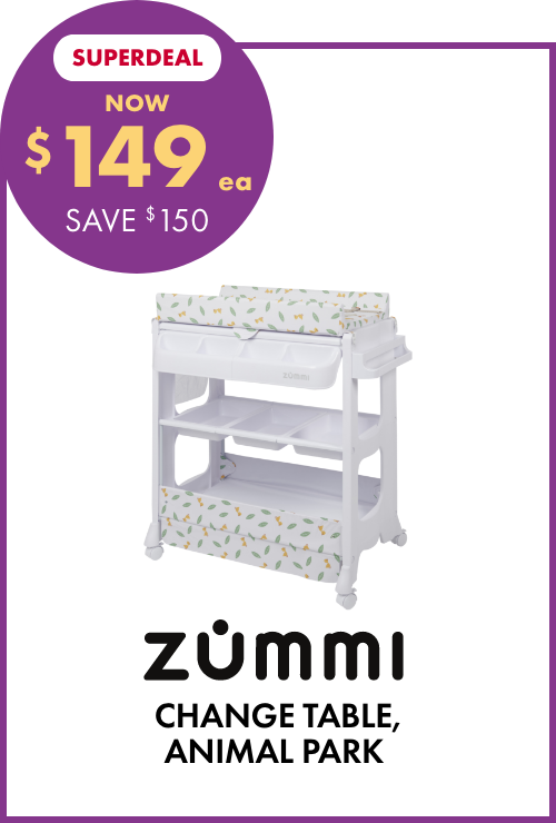 NOW $149ea Change Table, Animal Park by Zummi