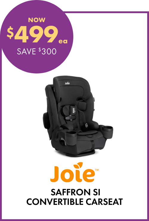NOW $499ea Joie Saffron SI Convertible Carseat
