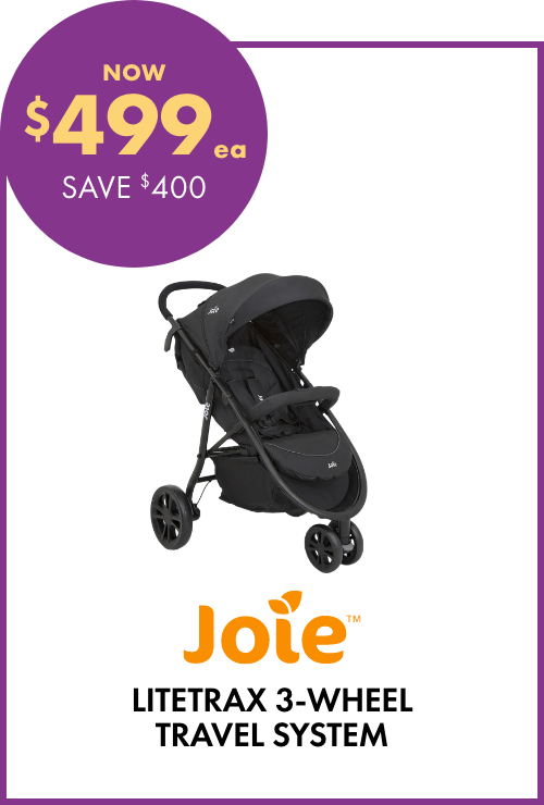 NOW $499ea Litetrax 3-Wheel Travel System by Joie 