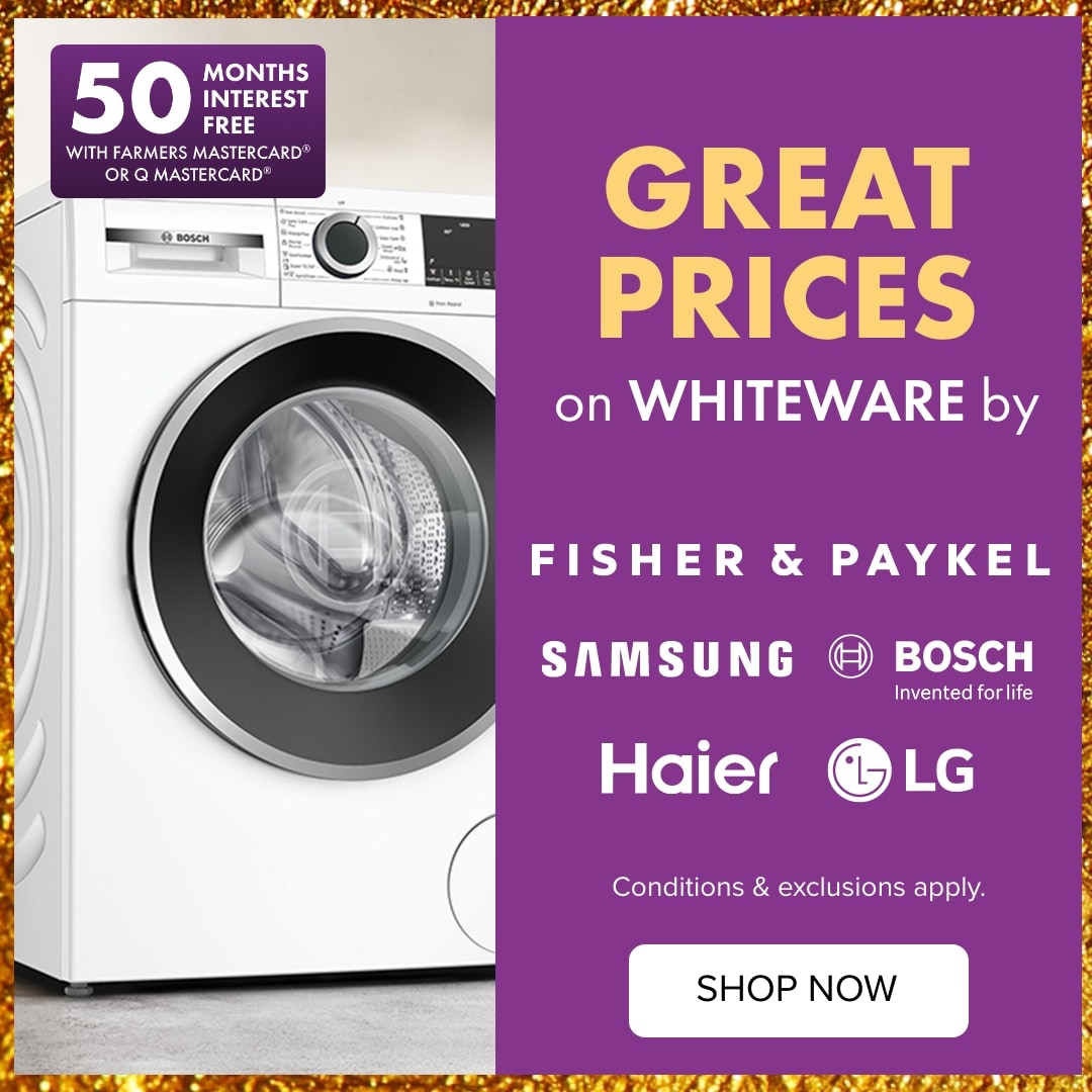 GREAT PRICES on Whiteware by Fisher & Paykel, Haier, LG, Bosch & Samsung