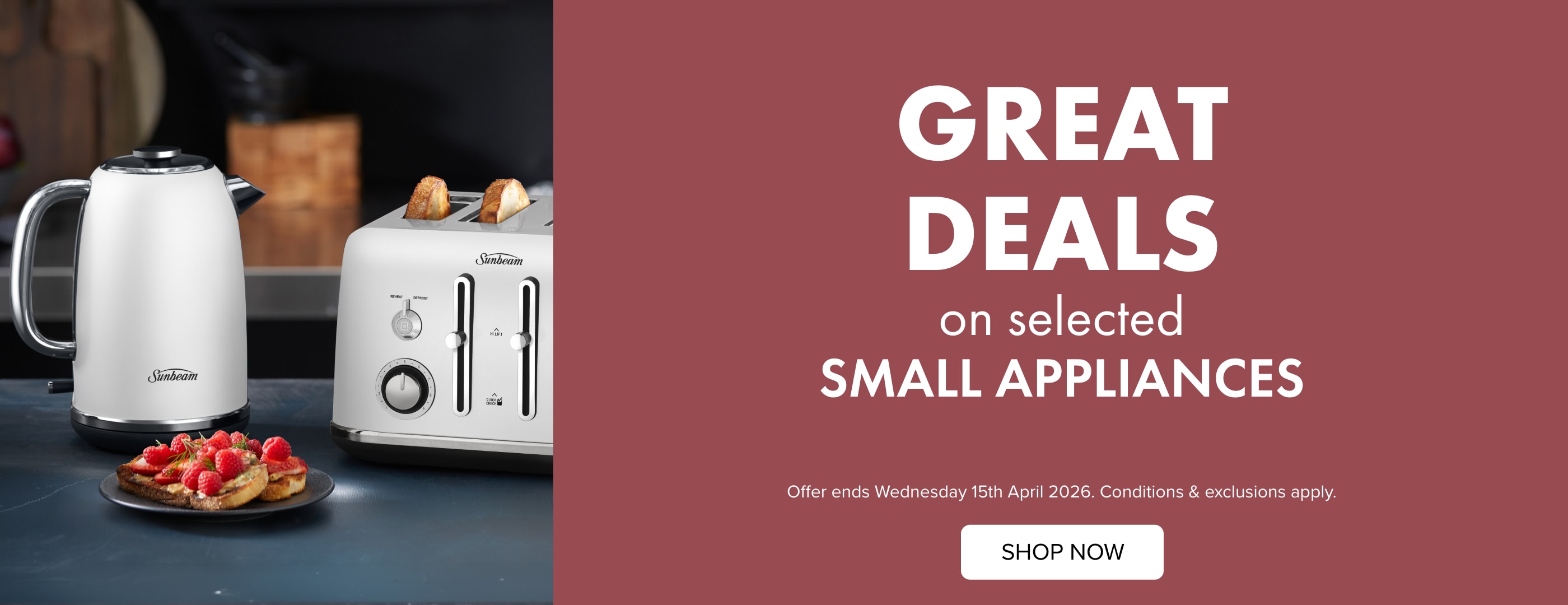 GREAT DEALS on Selected Small Appliances