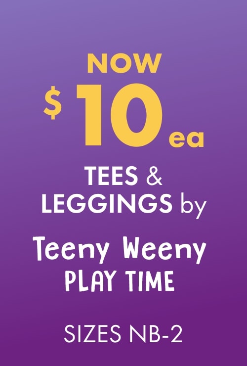 NOW $10ea Tees & Leggings by Teeny Weeny & Play Time NB-2