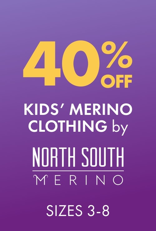  40% OFF Kids' Merino Clothing by North South 3-8