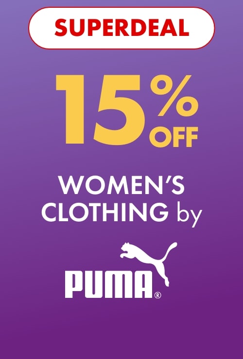 Superdeal 15% off Women's Clothing by Puma