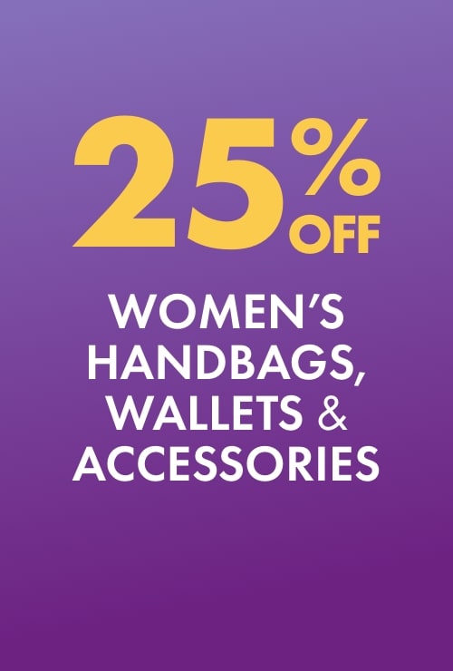 25% Off Women's Handbags, Wallets & Accessories