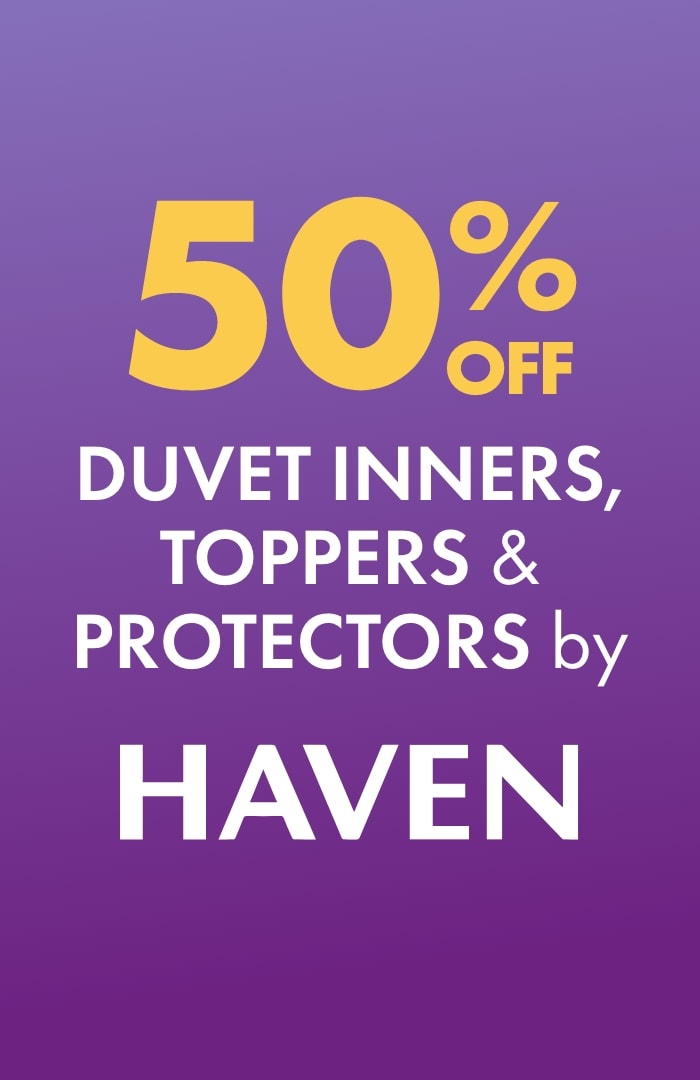 50% OFF Duvet Inners, Toppers & Protectors by Haven