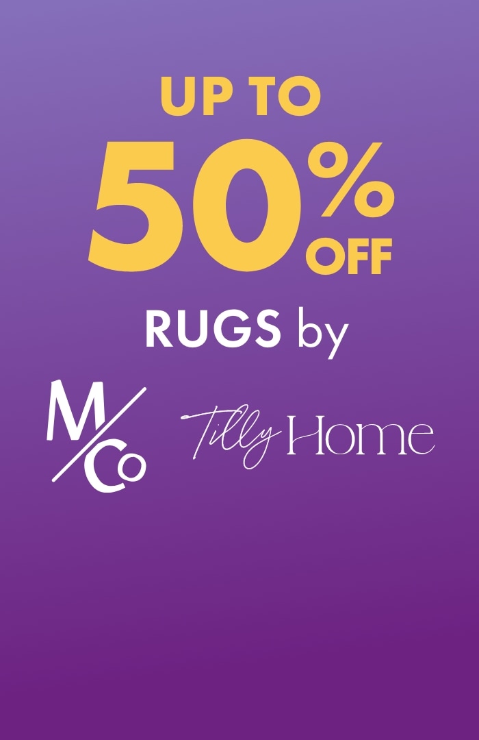  UP TO 50% OFF Rugs by M&Co and Tilly Home
