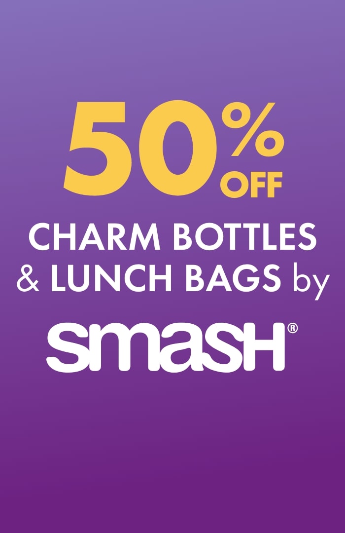 50% OFF Charm Bottles & Lunch Bags by Smash