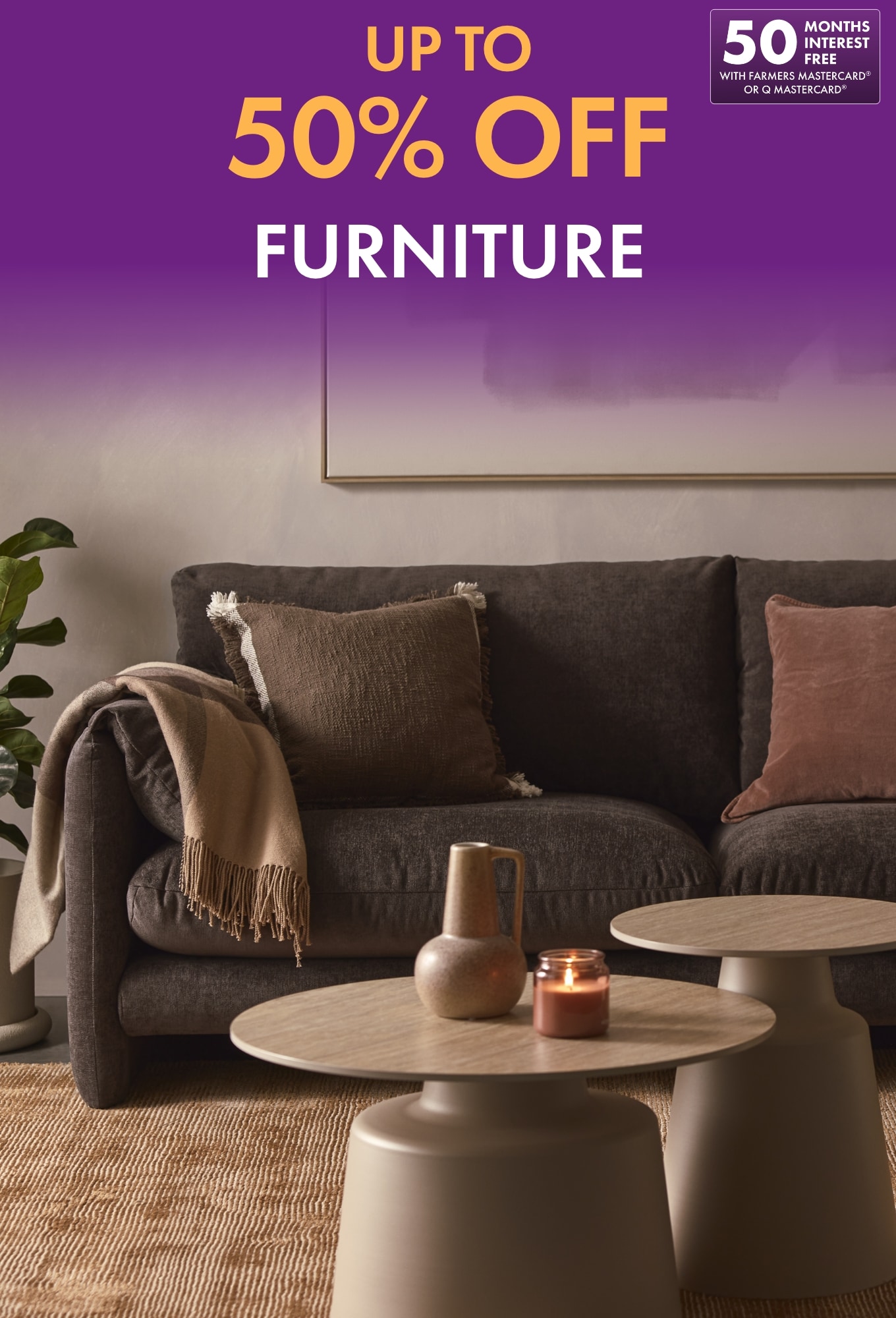 UP TO 50% OFF Furniture