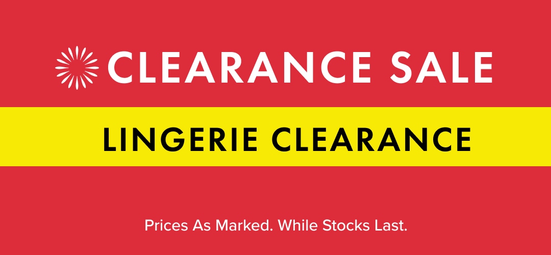Lingerie Clearance