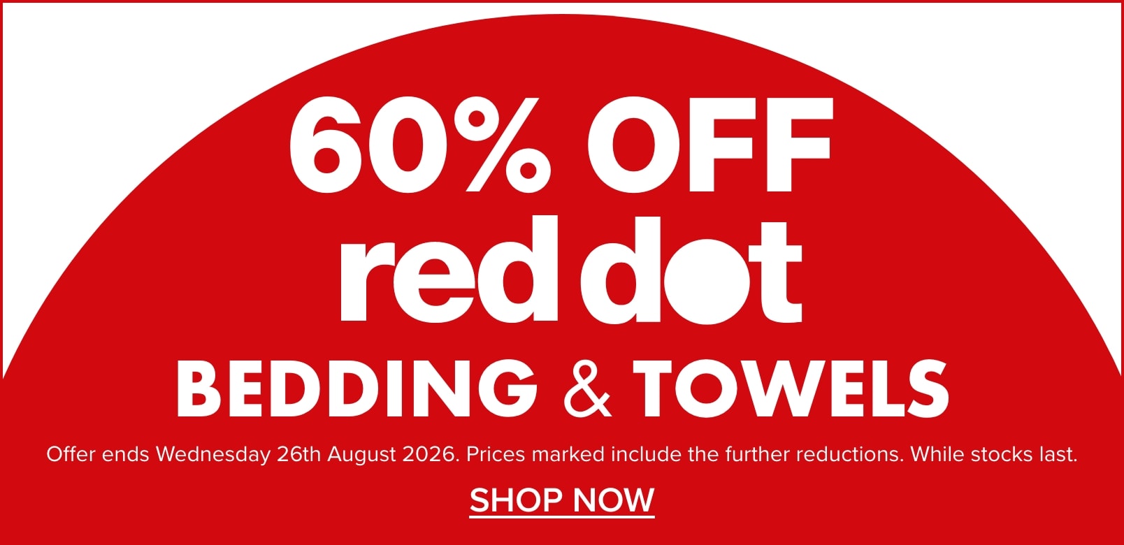 60% OFF Red Dot Bedding & Towels