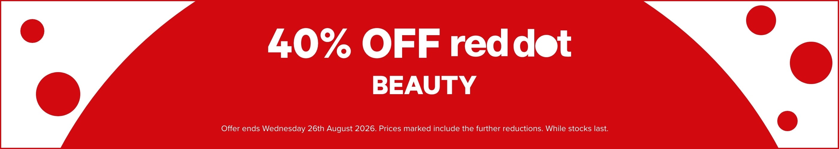 40% OFF Red Dot Beauty