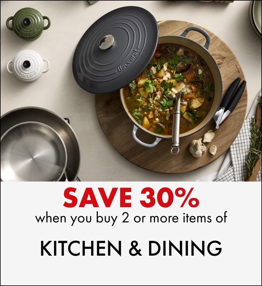 Save 30% when you buy 2 or more items of Kitchen & Dining