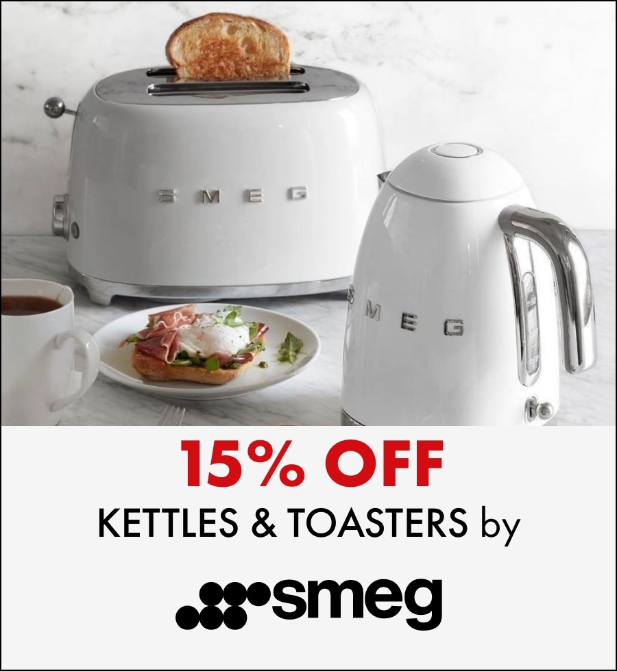 15% OFF Kettles & Toasters by SMEG