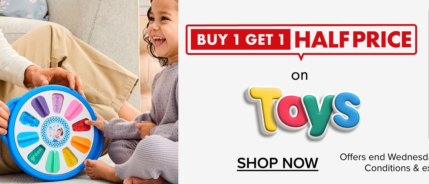 Buy 1 Get 1 Half Price on Toys