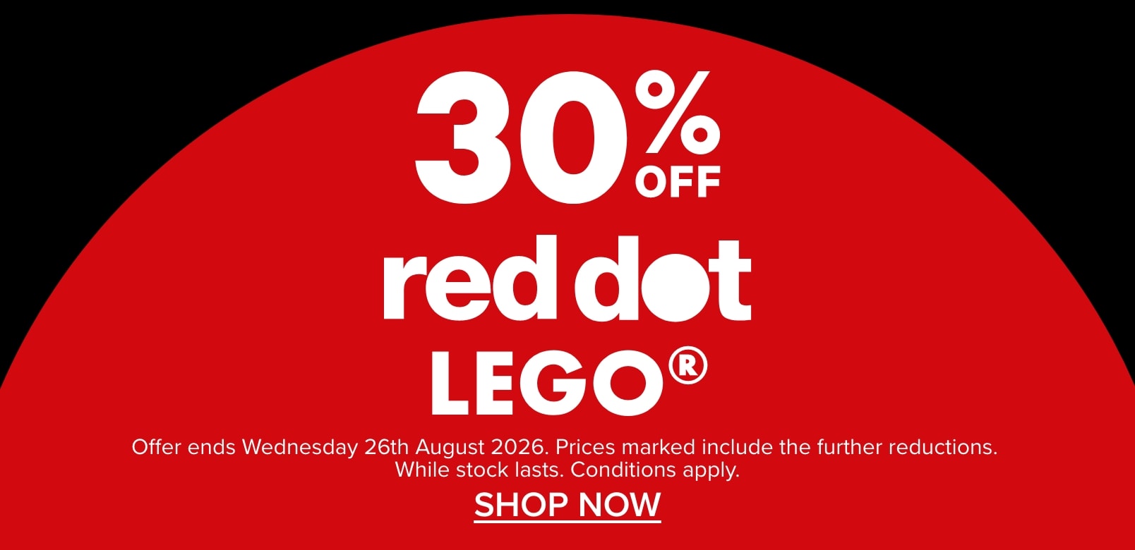 30% OFF Red Dot LEGO®