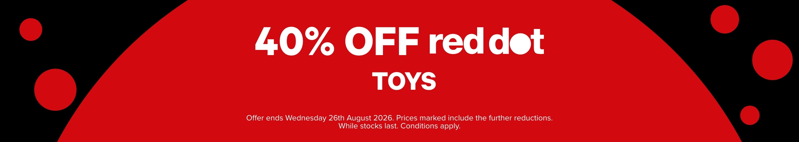 40% OFF Red Dot Toys