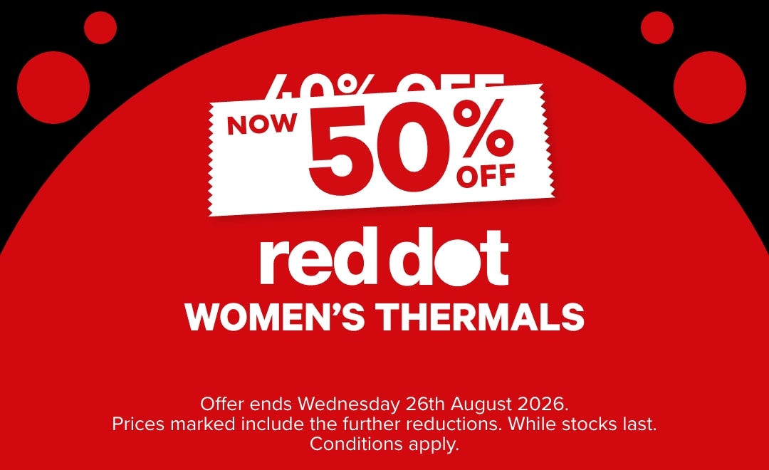 50% OFF Womens thermal