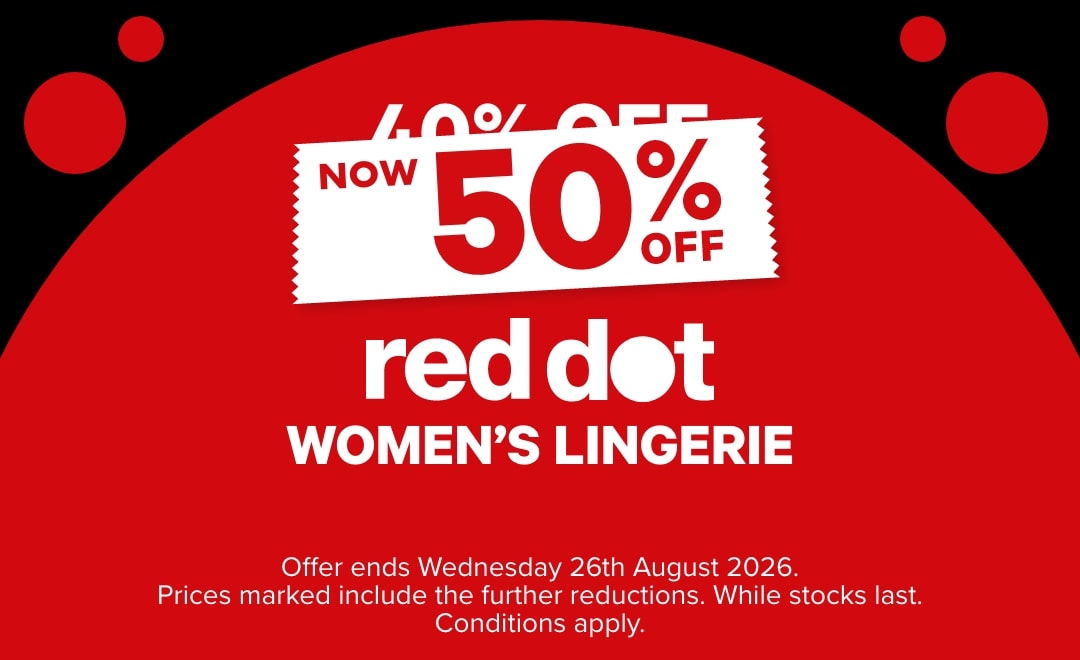 50% OFF Red Dot Lingerie