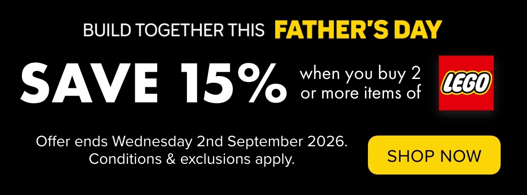 SAVE 15% when you buy 2 or more items of LEGO®