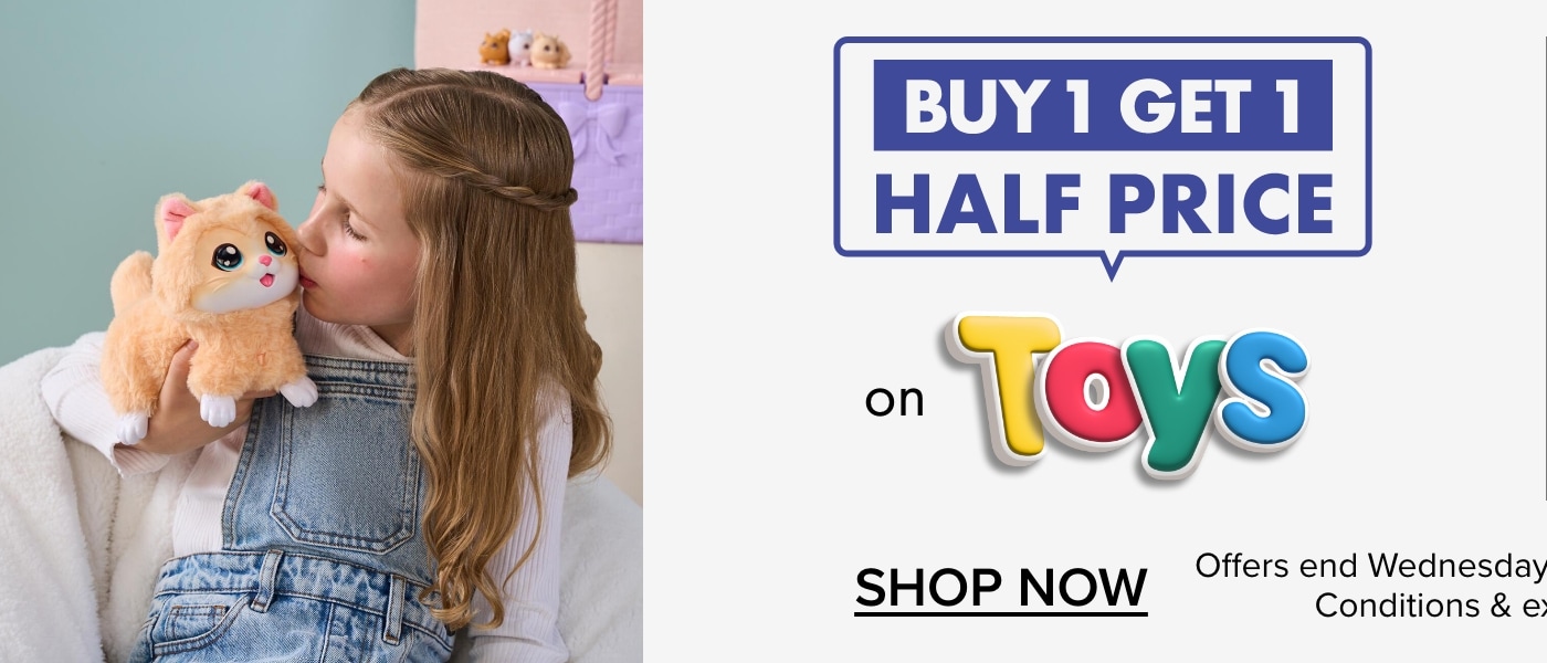 Buy 1 Get 1 Half Price on Toys