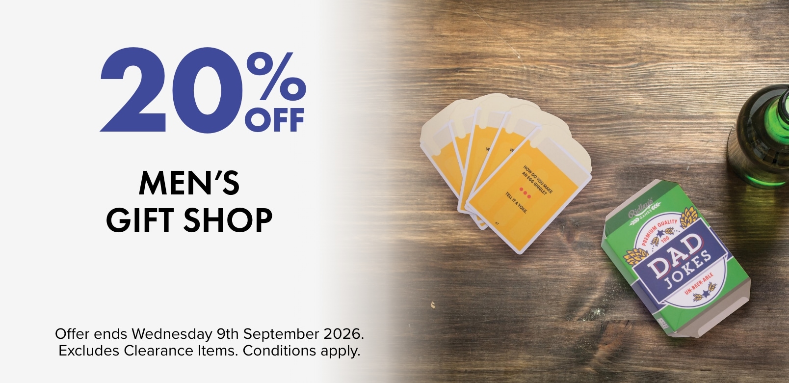 20% OFF Men's Gift Shop