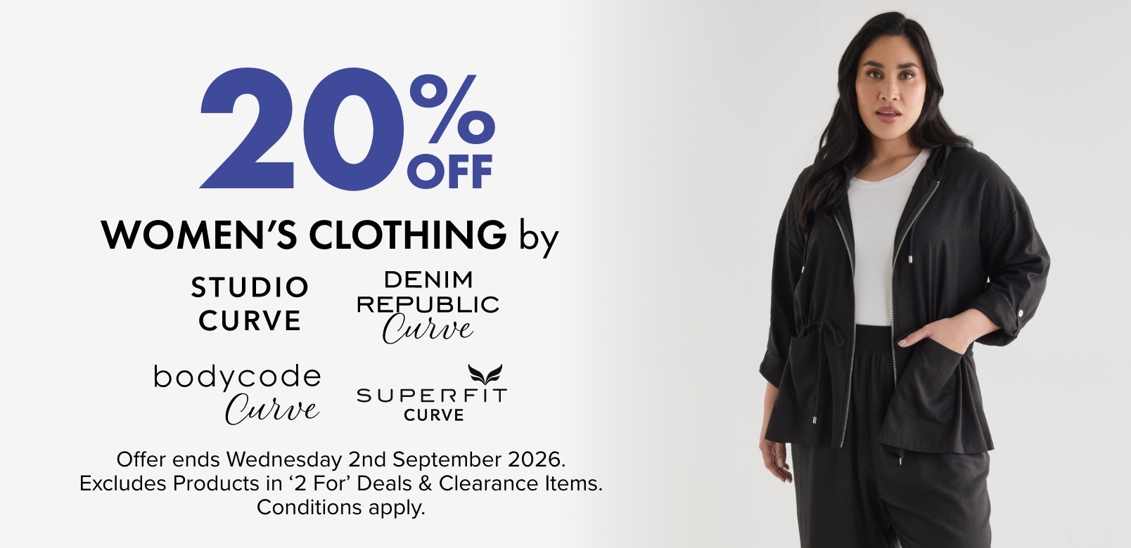 20% OFF Women's Clothing by Studio Curve, Denim Republic Curve, Bodycode Curve & Superfit Curve