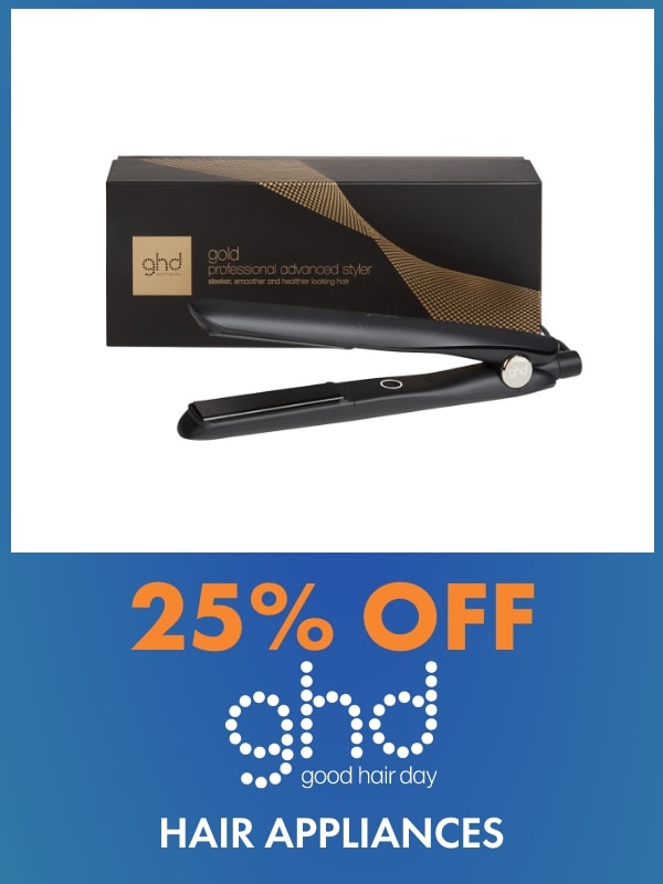 25% off hair appliances by GHD