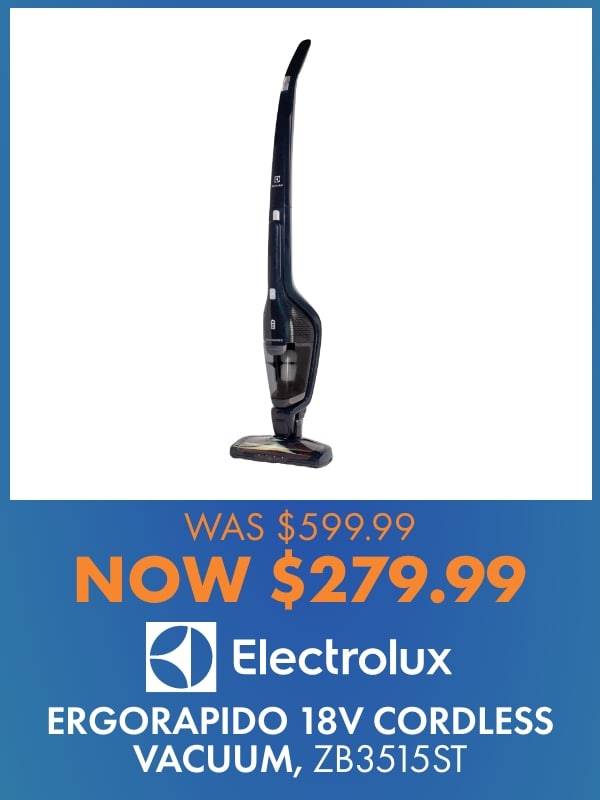 Electrolux Ergorapido 18V Cordless Vacuum, ZB3515ST