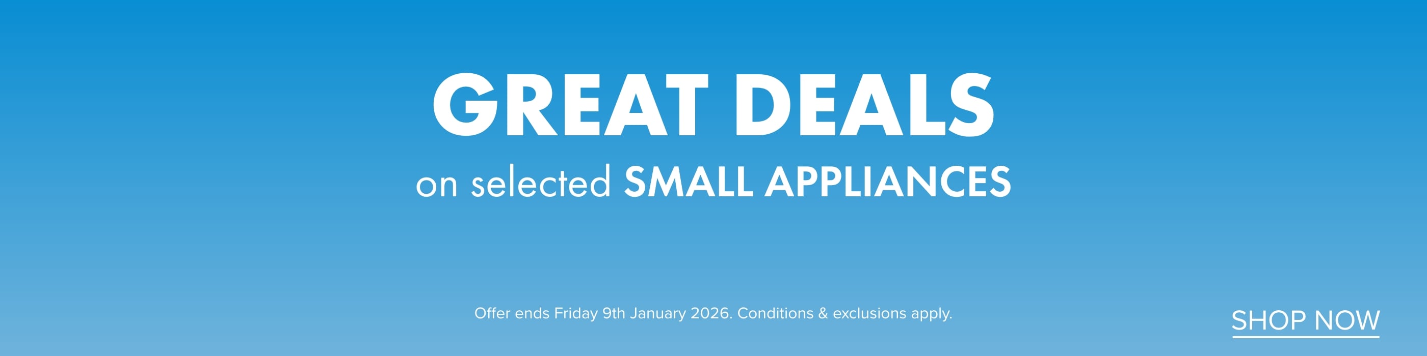 GREAT DEALS on Selected Small Appliances
