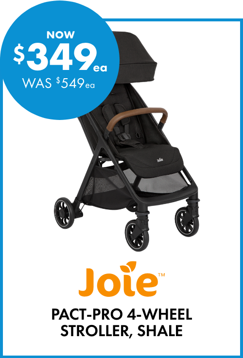 [NOW $349ea Pact-Pro 4-Wheel Stroller Shale by Joie
