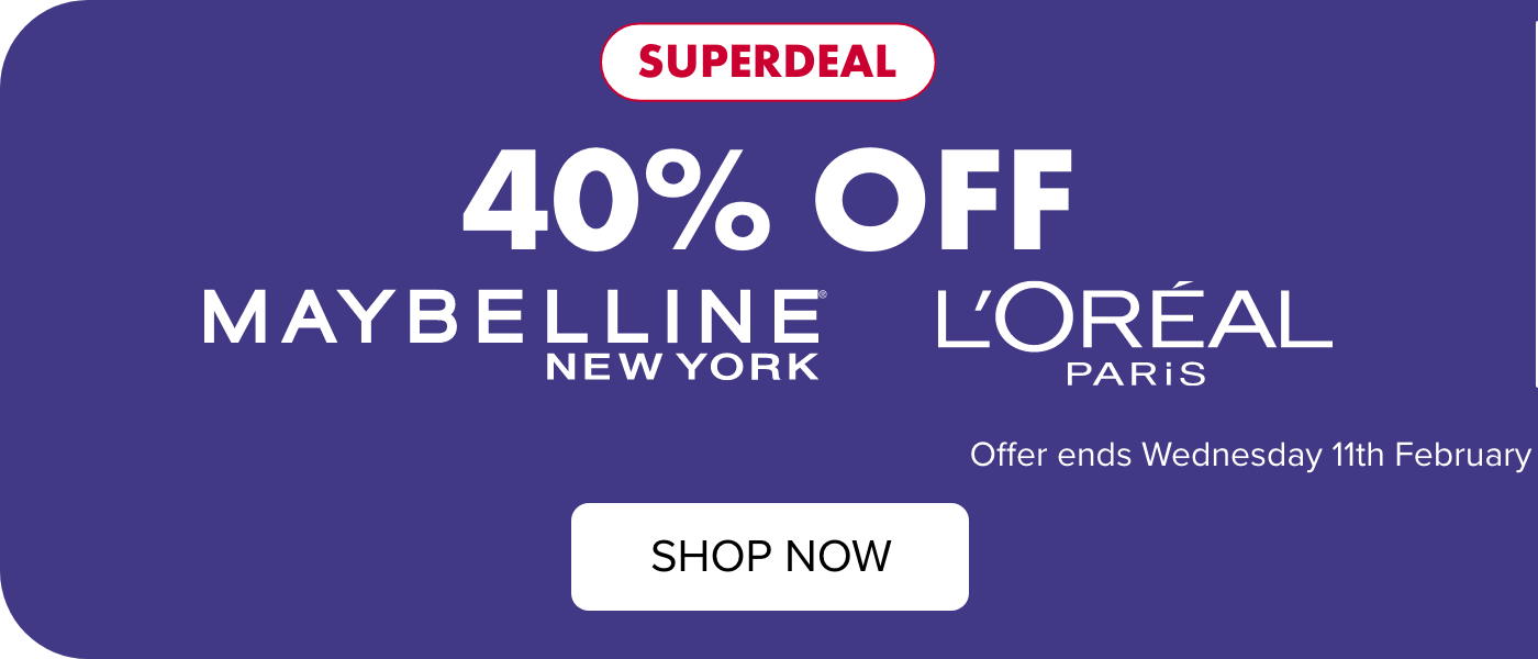 40% OFF Maybelline and Loreal Paris