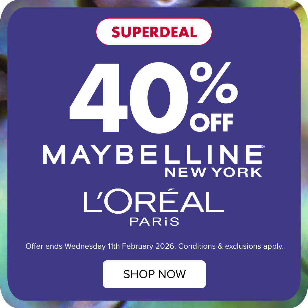 (SUPERDEAL) 40% OFF L'Oréal Paris, Maybelline 