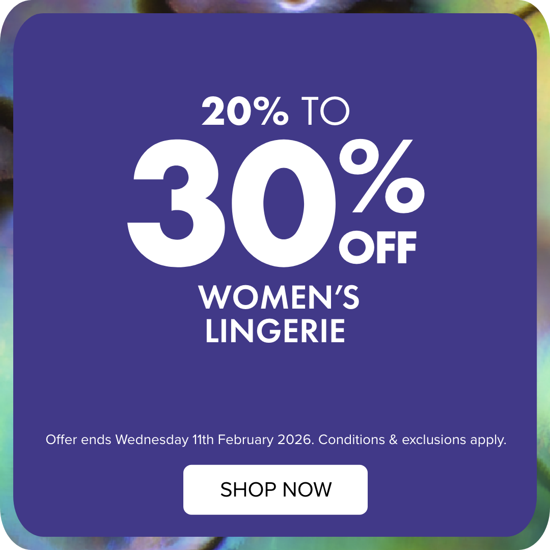 20% TO 30% OFF Women's Lingerie 
