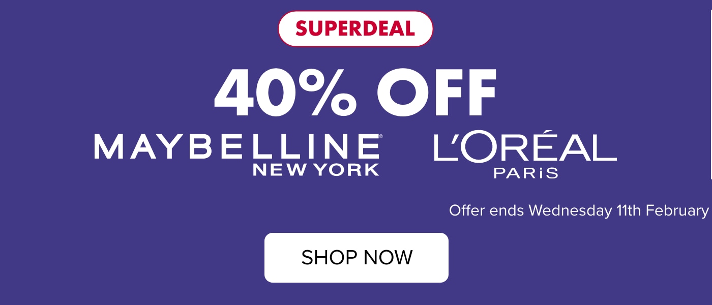 40% OFF Maybelline and Loreal Paris