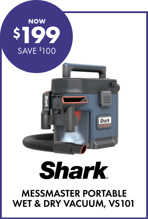 NOW $199 SAVE $100 Shark MessMaster Portable Wet & Dry Vacuum, VS101