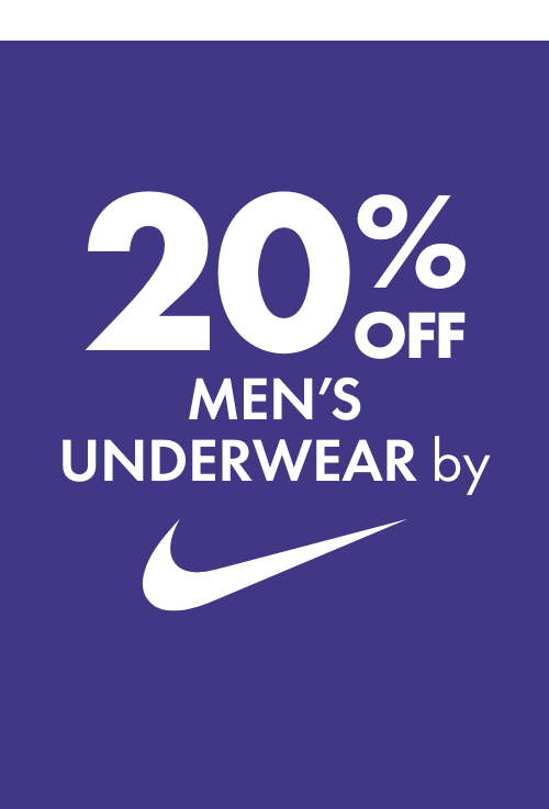 20% OFF Men's Underwear by Nike