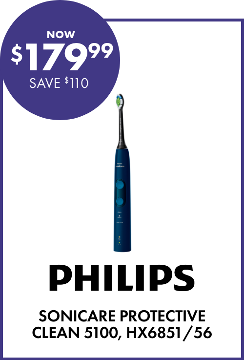 NOW $179.99 SAVE $110 Philips Sonicare ProtectiveClean 5100, HX6851/56