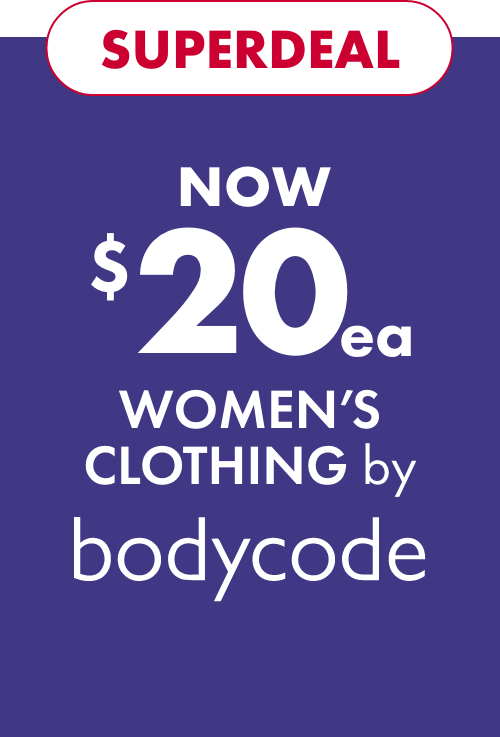 Superdeal Now $20ea Women’s Clothing by Bodycode