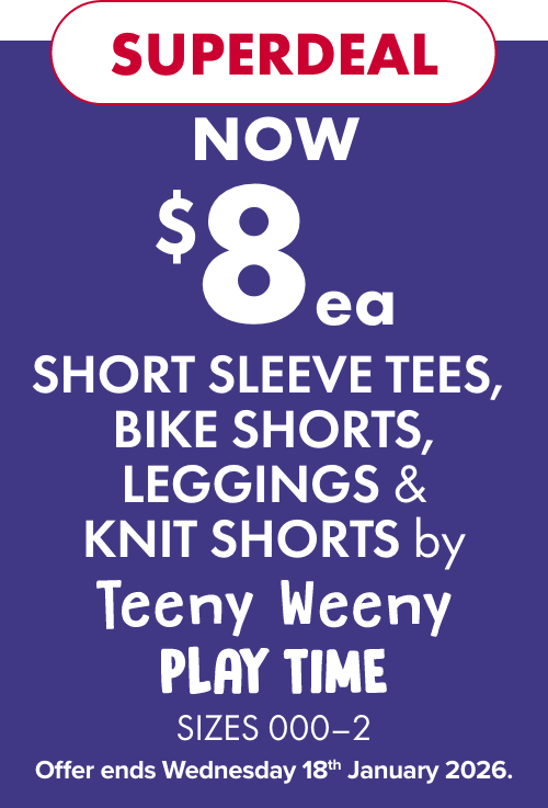 SUPERDEAL NOW $8ea Short Sleeve Tees by Teeny Weeny