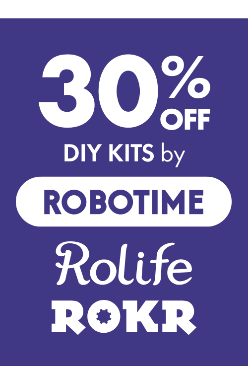 30% OFF DIY Kits by Robotime, Rolife & Rokr